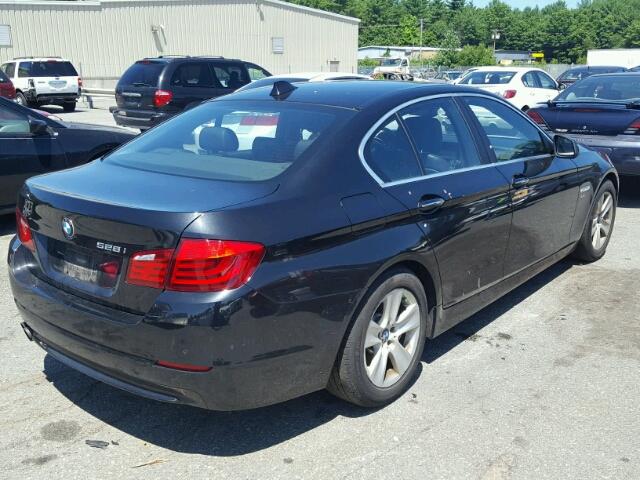 WBAXH5C58CDW11674 - 2012 BMW 528 XI BLACK photo 4