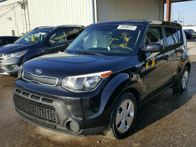 KNDJN2A21F7780379 - 2015 KIA SOUL BLACK photo 2