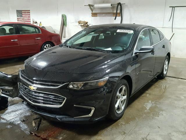 1G1ZB5ST9HF123965 - 2017 CHEVROLET MALIBU LS BLACK photo 2