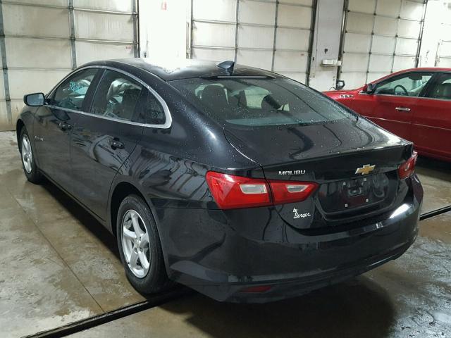 1G1ZB5ST9HF123965 - 2017 CHEVROLET MALIBU LS BLACK photo 3