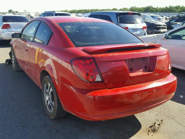 1G8AV12F05Z120374 - 2005 SATURN ION LEVEL RED photo 3