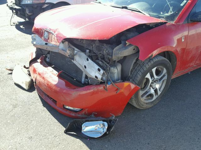 1G8AV12F05Z120374 - 2005 SATURN ION LEVEL RED photo 9
