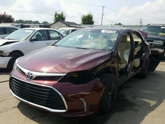 4T1BK1EB5GU210790 - 2016 TOYOTA AVALON XLE MAROON photo 2