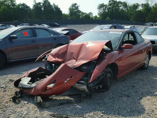 1G8ZY12772Z206473 - 2002 SATURN SC2 ORANGE photo 2