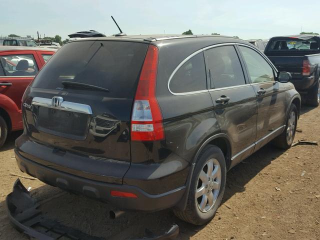 JHLRE48708C059466 - 2008 HONDA CR-V EXL BLACK photo 4