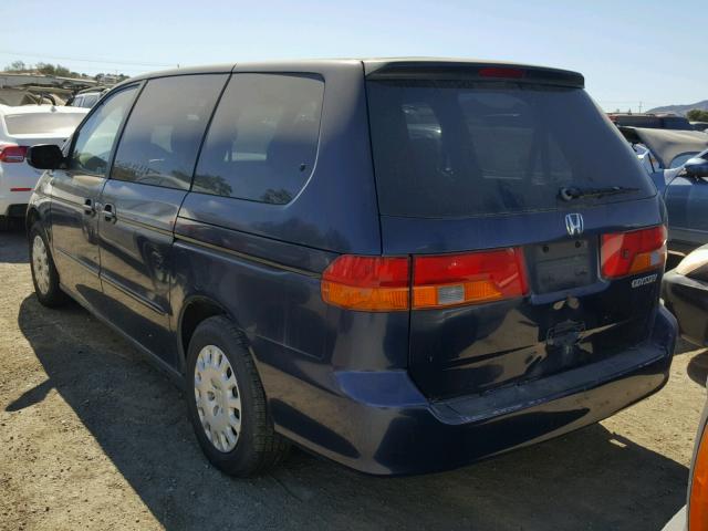 5FNRL18523B054149 - 2003 HONDA ODYSSEY LX BLUE photo 3