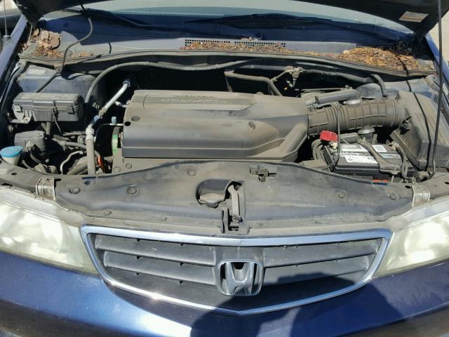 5FNRL18523B054149 - 2003 HONDA ODYSSEY LX BLUE photo 7