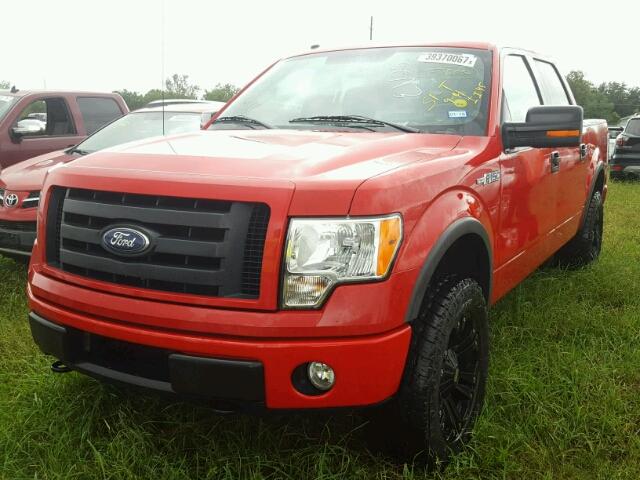 1FTFW1EV2AFB10050 - 2010 FORD F150 RED photo 2