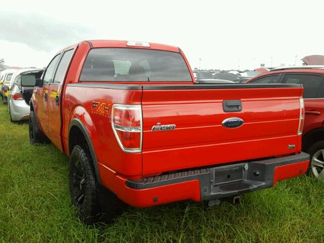 1FTFW1EV2AFB10050 - 2010 FORD F150 RED photo 3