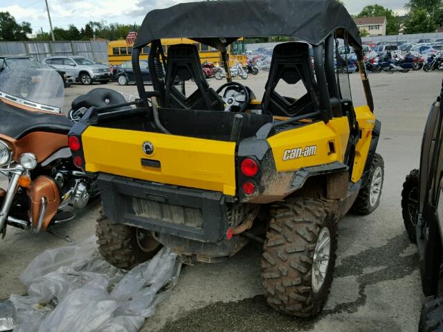 3JBKKCN11CJ000441 - 2012 CAN-AM COMMANDER YELLOW photo 4