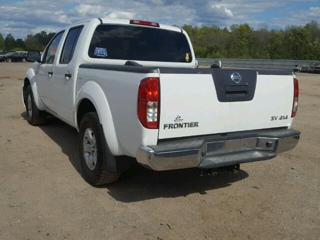 1N6AD0EV1CC459163 - 2012 NISSAN FRONTIER S WHITE photo 3