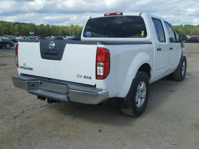 1N6AD0EV1CC459163 - 2012 NISSAN FRONTIER S WHITE photo 4