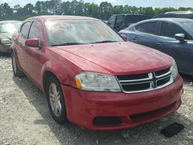 1C3CDZCB9CN163048 - 2012 DODGE AVENGER SX RED photo 1