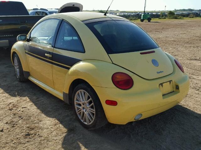 3VWCD31C75M400036 - 2005 VOLKSWAGEN NEW BEETLE YELLOW photo 3