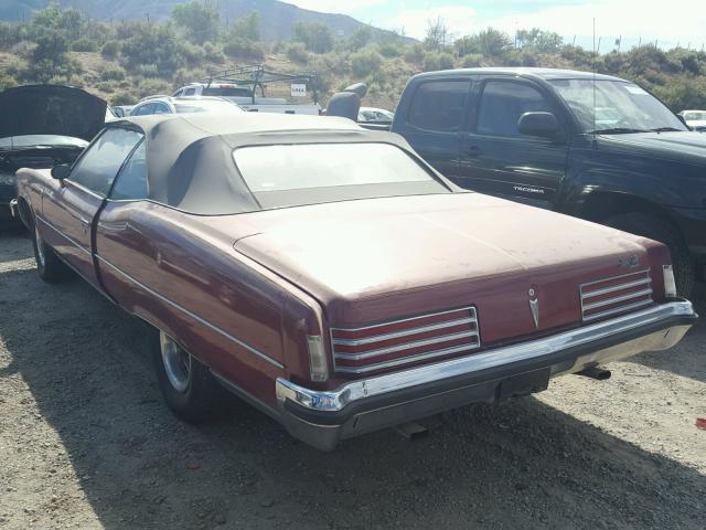 2P67Y3X140338 - 1973 PONTIAC GRANDVILLE RED photo 3