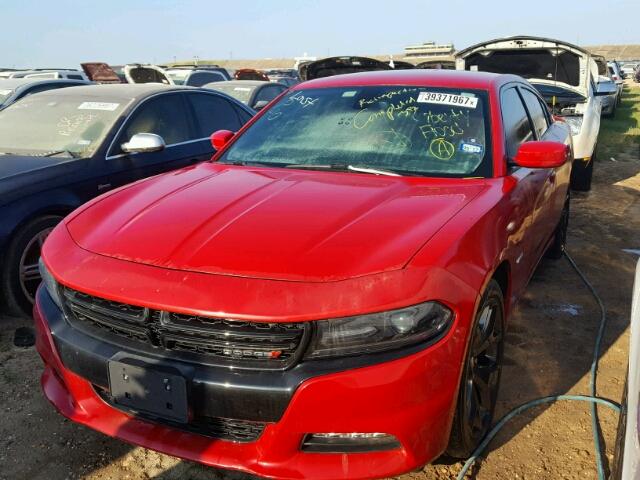 2C3CDXCT0FH820040 - 2015 DODGE CHARGER R/ RED photo 2