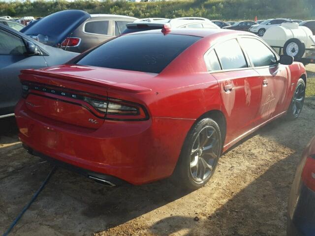 2C3CDXCT0FH820040 - 2015 DODGE CHARGER R/ RED photo 4