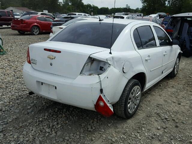 1G1AB5F55A7245859 - 2010 CHEVROLET COBALT WHITE photo 4