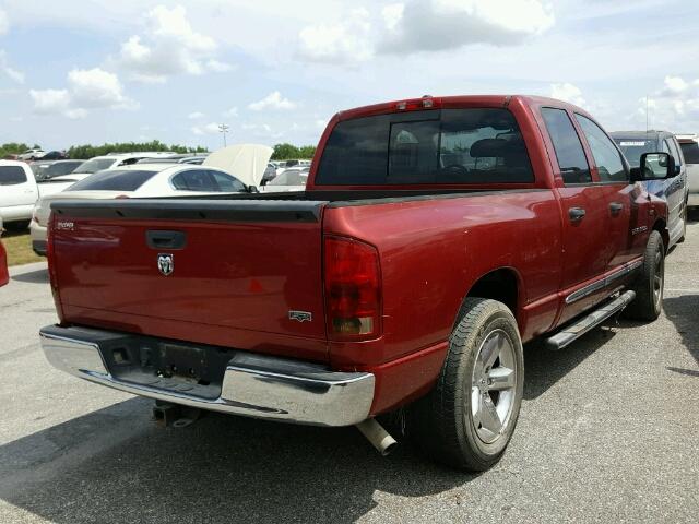 1D7HA18256J111020 - 2006 DODGE RAM 1500 RED photo 4