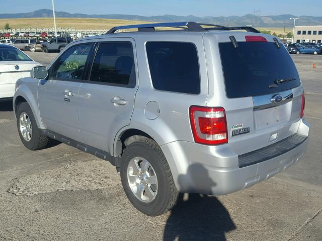 1FMCU9E71CKB93369 - 2012 FORD ESCAPE LIM SILVER photo 3