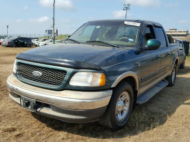 1FTRW07W11KD63056 - 2001 FORD F150 SUPER GREEN photo 2