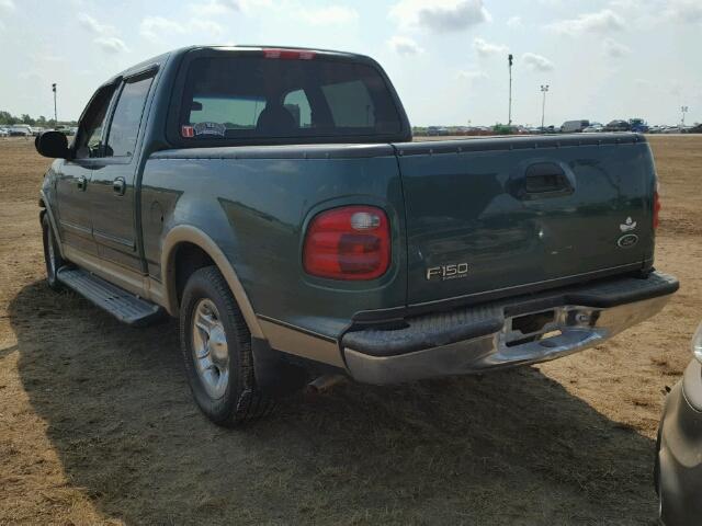 1FTRW07W11KD63056 - 2001 FORD F150 SUPER GREEN photo 3