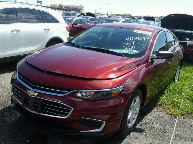 1G1ZB5ST5GF209112 - 2016 CHEVROLET MALIBU LS BURGUNDY photo 2