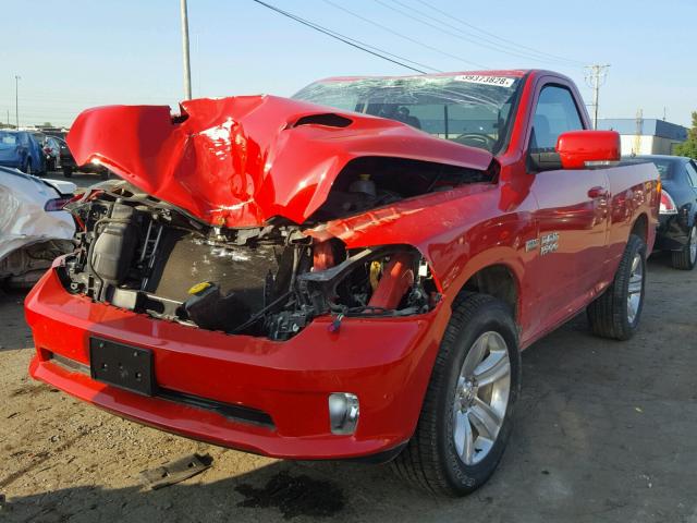 3C6JR7CTXGG302577 - 2016 RAM 1500 SPORT RED photo 2