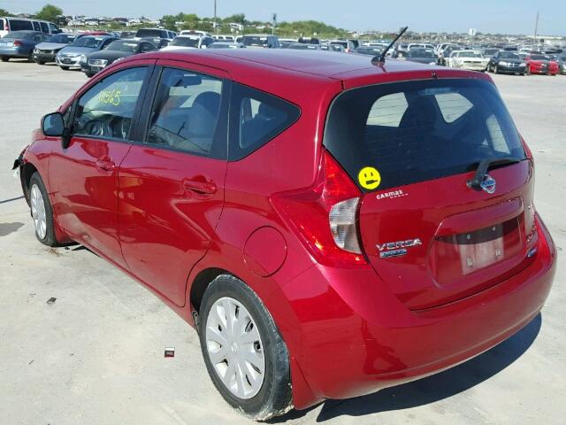 3N1CE2CP8EL372878 - 2014 NISSAN VERSA NOTE RED photo 3