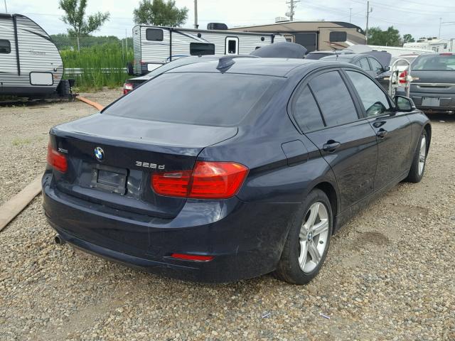 WBA3D5C51EKX97860 - 2014 BMW 328 D BLUE photo 4