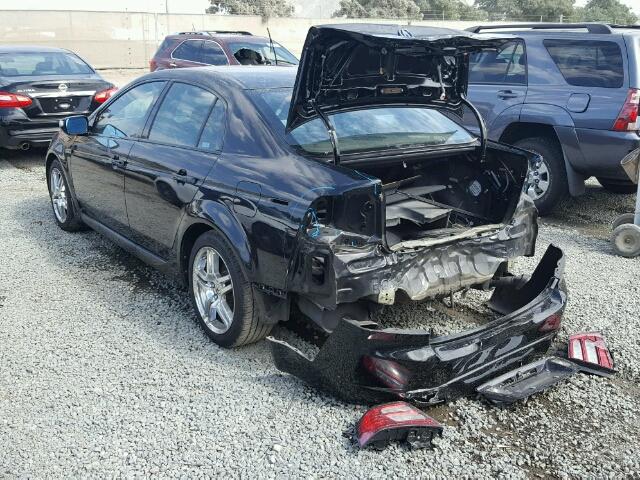 19UUA66268A026538 - 2008 ACURA TL BLACK photo 3