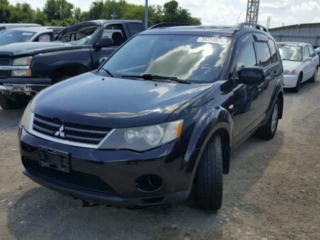 JA4MT31XX7Z005289 - 2007 MITSUBISHI OUTLANDER BLACK photo 2