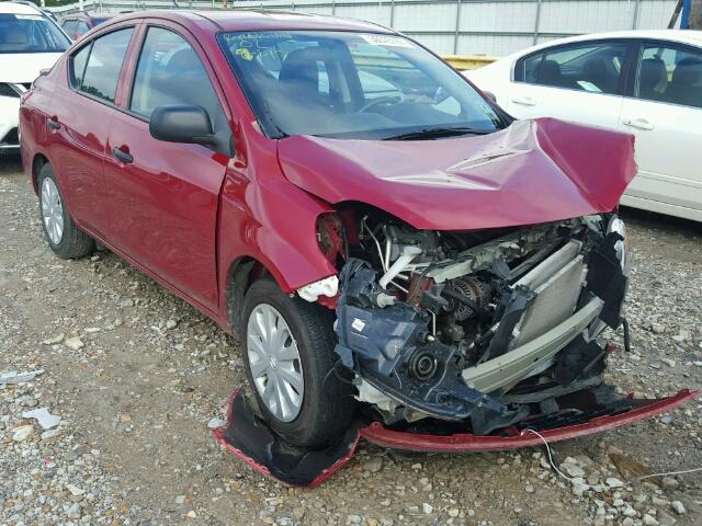 3N1CN7AP9EL864433 - 2014 NISSAN VERSA S RED photo 1