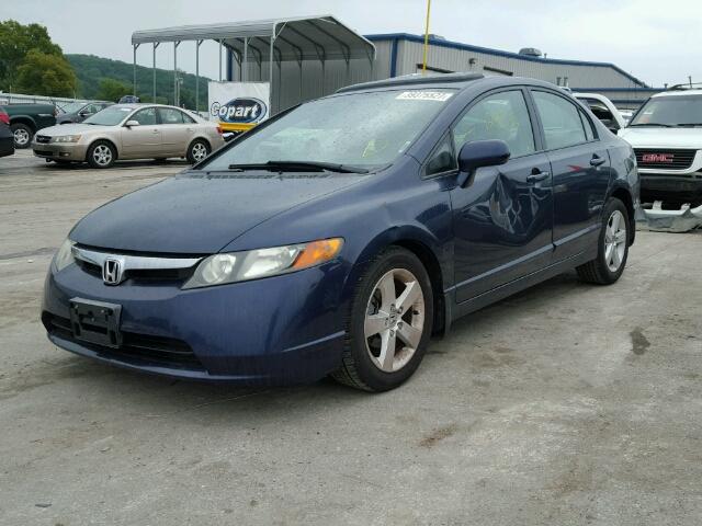 1HGFA168X7L074952 - 2007 HONDA CIVIC BLUE photo 2