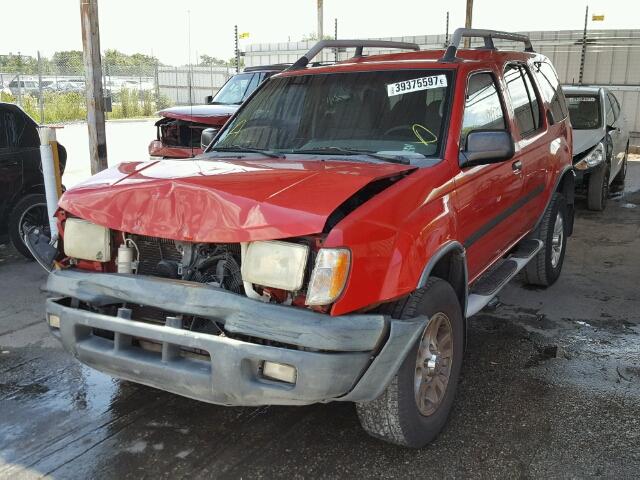 5N1ED28T31C561809 - 2001 NISSAN XTERRA RED photo 2