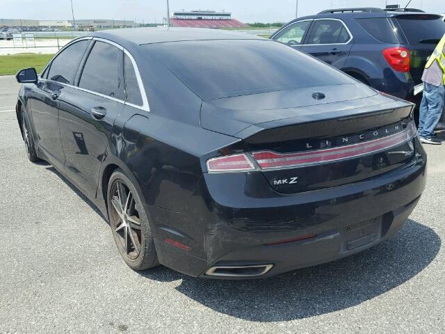 3LN6L2G93DR820205 - 2013 LINCOLN MKZ Սև լուսանկար 3
