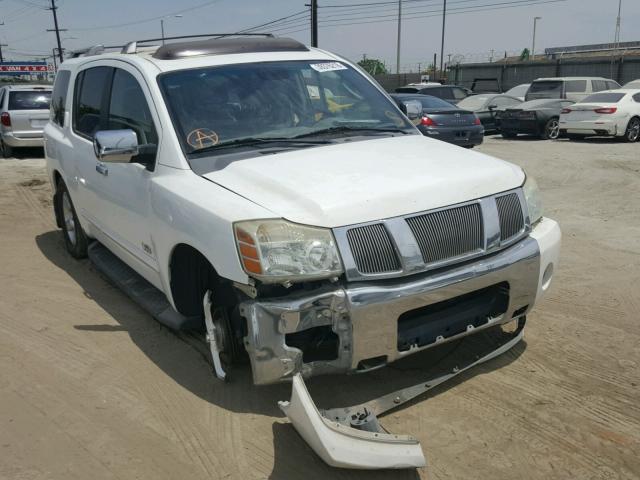 5N1AA08A06N722459 - 2006 NISSAN ARMADA SE WHITE photo 1