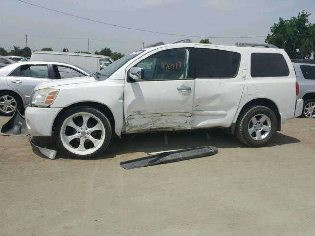 5N1AA08A06N722459 - 2006 NISSAN ARMADA SE WHITE photo 9