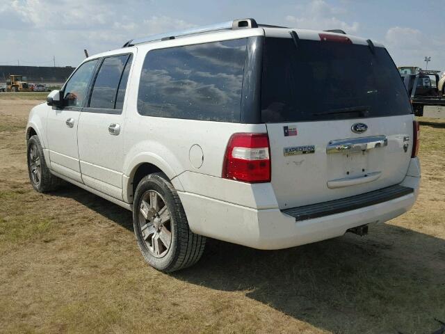 1FMJK1K57AEB67100 - 2010 FORD EXPEDITION WHITE photo 3