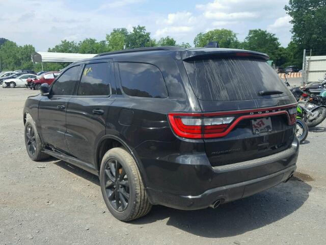 1C4RDJDG5HC871639 - 2017 DODGE DURANGO GT BLACK photo 3