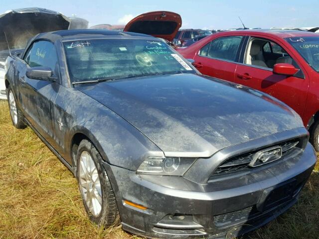 1ZVBP8EM6E5249876 - 2014 FORD MUSTANG GRAY photo 1