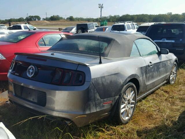 1ZVBP8EM6E5249876 - 2014 FORD MUSTANG GRAY photo 4