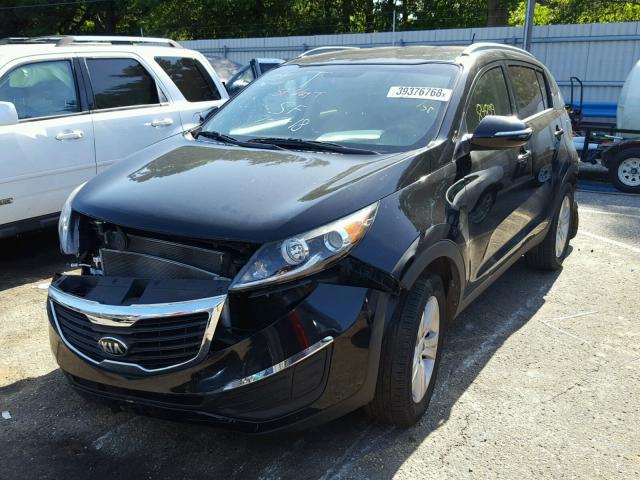 KNDPB3A20D7515703 - 2013 KIA SPORTAGE B BLACK photo 2