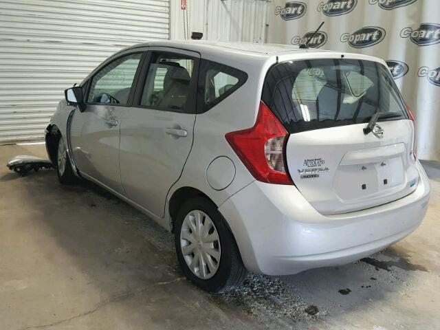 3N1CE2CP1FL353705 - 2015 NISSAN VERSA NOTE SILVER photo 3