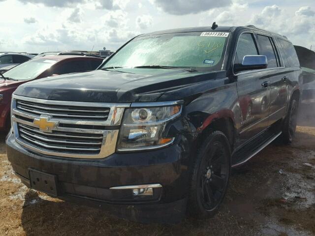 1GNSKKKC9FR298470 - 2015 CHEVROLET SUBURBAN K BLACK photo 2