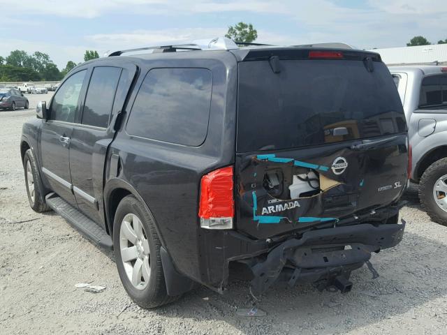 5N1BA0ND5CN601702 - 2012 NISSAN ARMADA SV BLACK photo 3