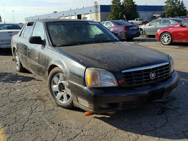 1G6KF57951U165452 - 2001 CADILLAC DEVILLE BLACK photo 1