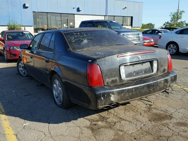 1G6KF57951U165452 - 2001 CADILLAC DEVILLE BLACK photo 3