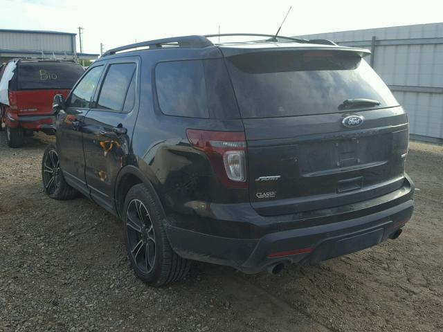 1FM5K8GT6FGB72253 - 2015 FORD EXPLORER S BLACK photo 3