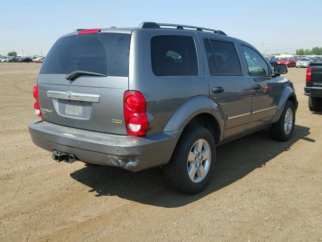 1D8HB58P87F544475 - 2007 DODGE DURANGO LI GRAY photo 4